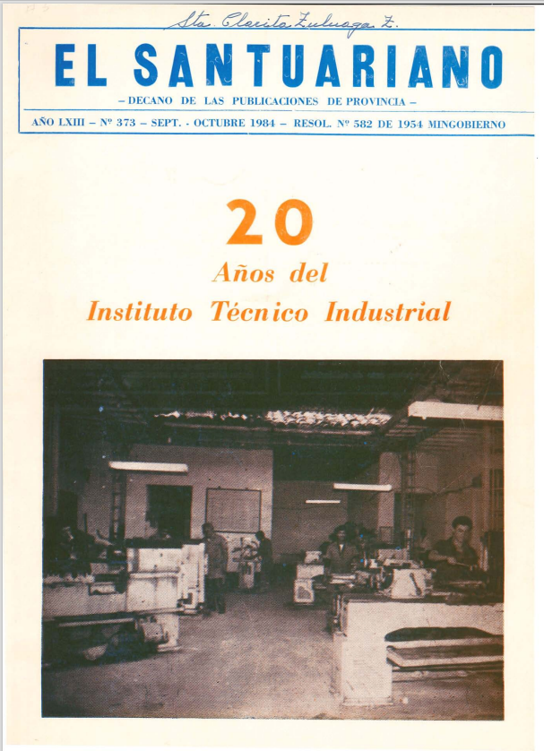 373  EL SANTUARIANO_Septiembrre 1984